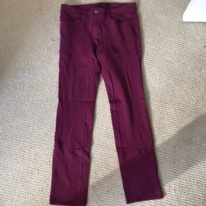 Ann Taylor Petite Size 4P Burgandy Pant